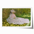 Impressionist Garden Scene - Monet's Springtime, Elegant Framed Print