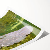 Impressionist Garden Scene - Monet's Springtime, Elegant Framed Print