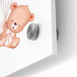 Playroom Wall Art - Floating Teddy Bear Kids Room Decor