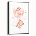 Playroom Wall Art - Floating Teddy Bear Kids Room Decor