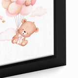 Playroom Wall Art - Floating Teddy Bear Kids Room Decor