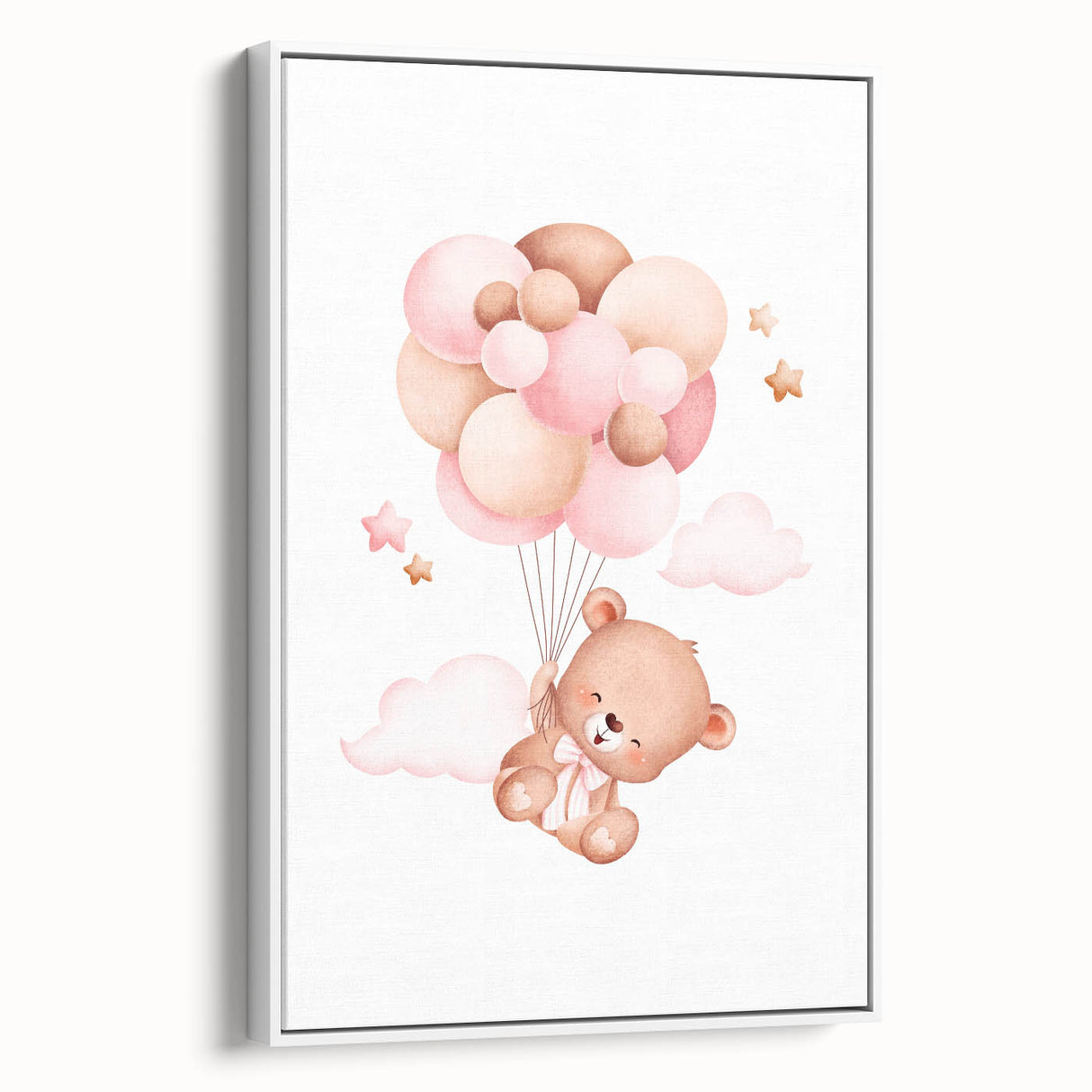Playroom Wall Art - Floating Teddy Bear Kids Room Decor