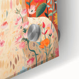 Children’s Wall Art Prints – Colorful Llama Floral Canvas