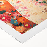 Children’s Wall Art Prints – Colorful Llama Floral Canvas