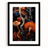 Extra large abstract art print featuring textured swirls in vibrant colors on a framed canvas, ideal for living room decor.