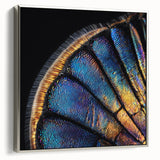 Landscape art painting of a colorful forest on a framed canvas, ideal for enhancing a living room's ambiance.