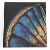 Black and white photo of a close-up zebra print on stretched canvas, ideal for kitchen wall art or bedroom ambiance.