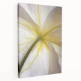 Close-up floral image with vivid green and pink tones on stretched canvas, suitable for kitchen wall art.