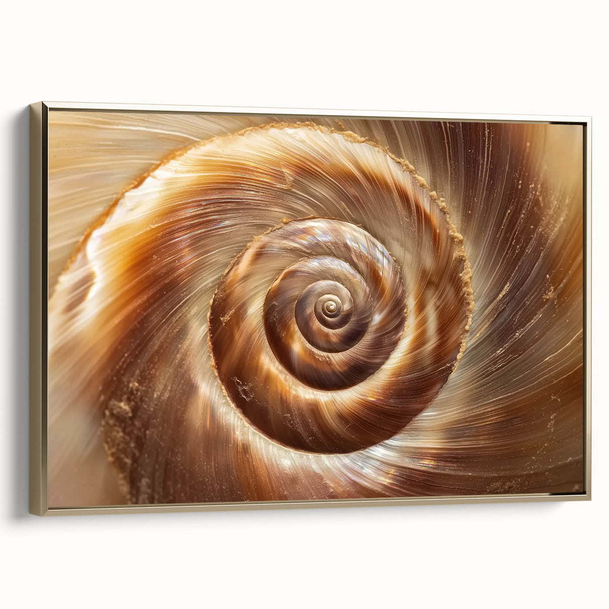 Framed canvas depicting a serene landscape with muted earth tones, ideal for bedroom wall art.
