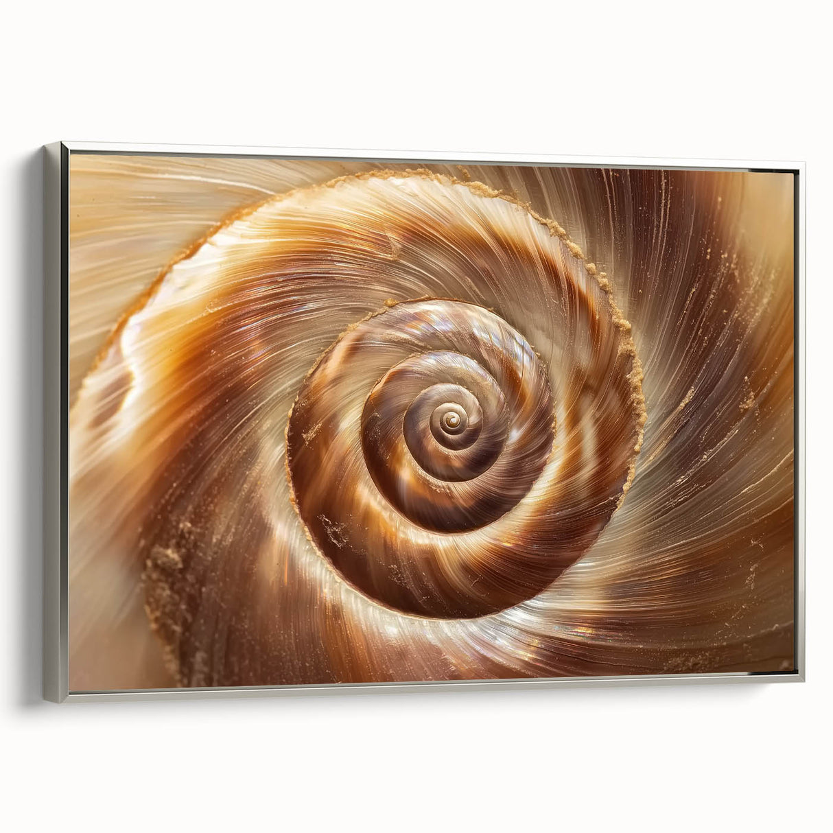 Framed canvas featuring a vintage landscape painting with vibrant, colorful elements on a black background.