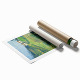 Extra large rolled canvas print featuring a floral art design in pastel shades, ideal for classy bathroom wall art.