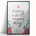 Children’s Learning Art Prints - If There’s a Will, There’s a Way