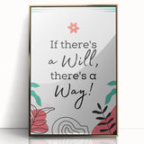 Children’s Learning Art Prints - If There’s a Will, There’s a Way