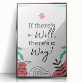 Children’s Learning Art Prints - If There’s a Will, There’s a Way