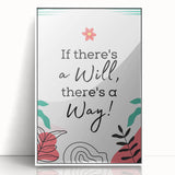 Children’s Learning Art Prints - If There’s a Will, There’s a Way