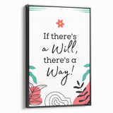 Children’s Learning Art Prints - If There’s a Will, There’s a Way