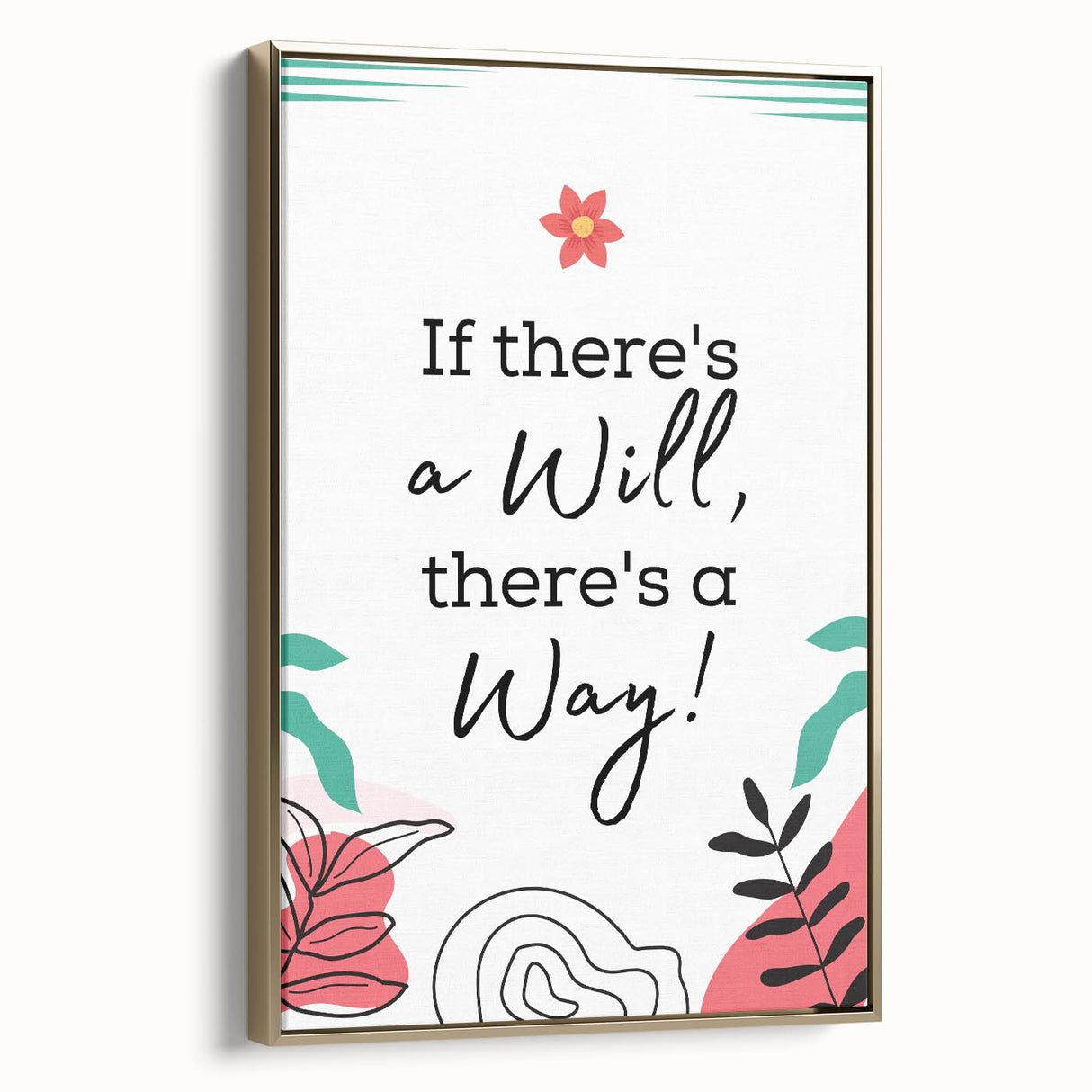 Children’s Learning Art Prints - If There’s a Will, There’s a Way