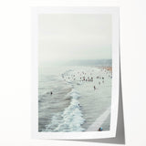 Extra large rolled canvas print featuring a vibrant summer floral design, ideal for art wall dining room or bathroom.