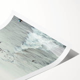 Extra large wall art featuring line art flowers in black on white, rolled canvas, ideal for large living room wall decor.