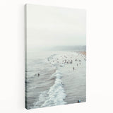 Large canvas depicting an abstract, vibrant summer scene, ideal for kitchen wall art.