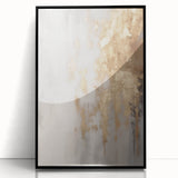 Large abstract wall art featuring swirling blue and white patterns, framed in black acrylic.