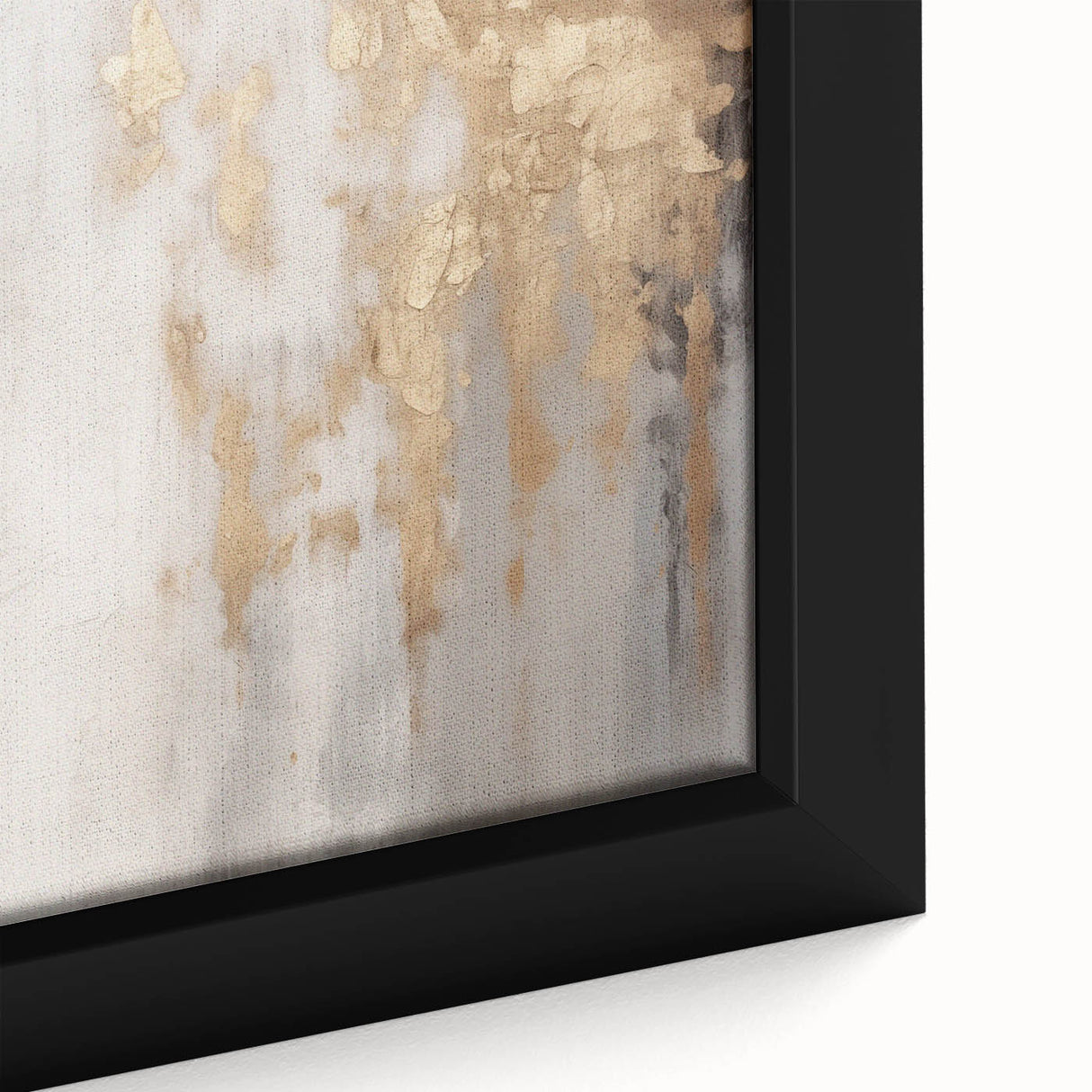 Extra large black wall art on canvas featuring a textured, colorful abstract design, ideal for living room decor.