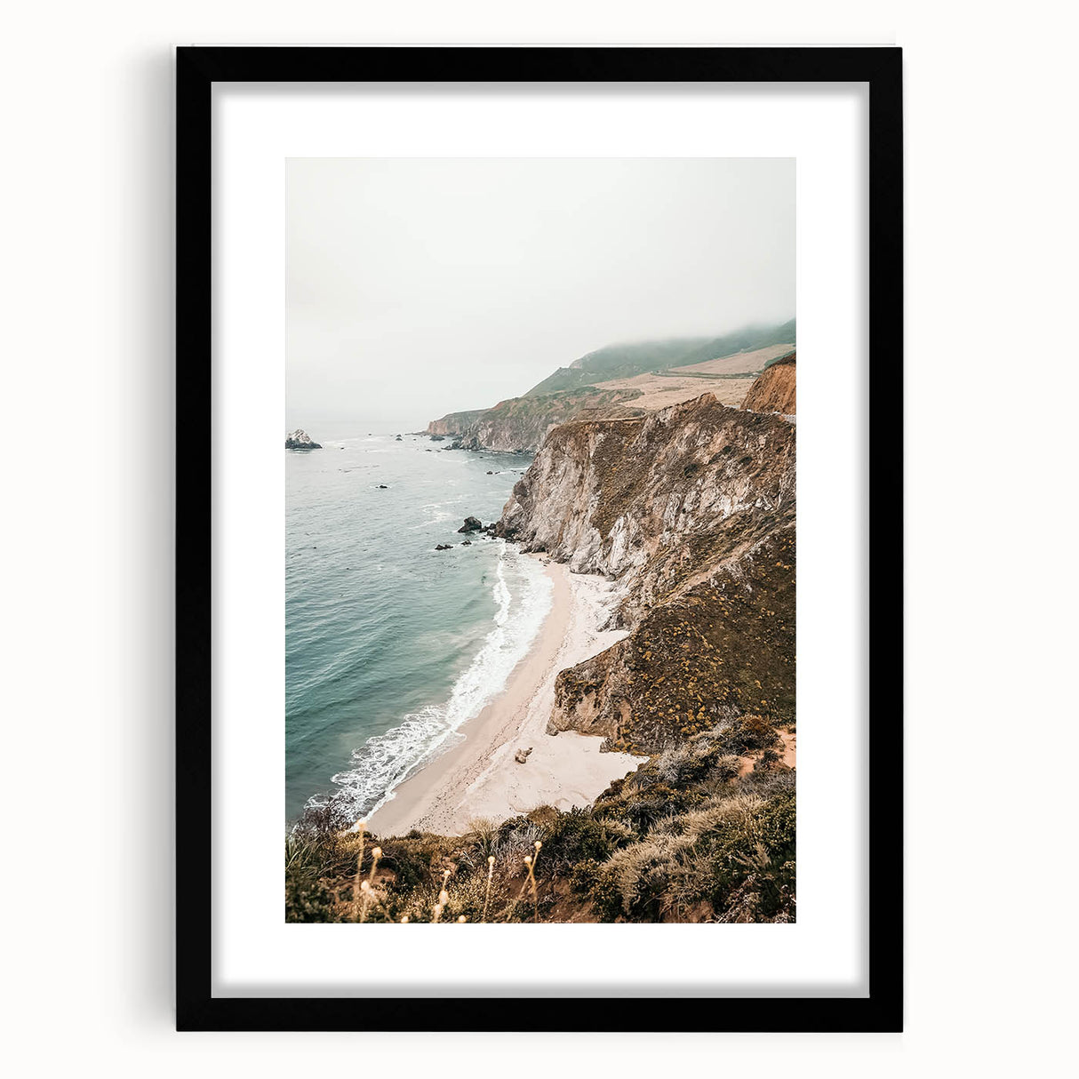 Extra large abstract art print featuring textured swirls in vibrant colors on a black framed canvas.