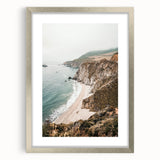 Textured abstract art print in muted gray and silver tones on a framed canvas, suitable for bedroom decor.