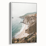 Vintage poster art on framed canvas, featuring vibrant summer motifs in a large format, ideal for living room decor.