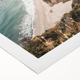 Art deco poster featuring a summer scene in pastel colors on extra large rolled canvas, suitable for dining room decor.