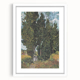 Textured abstract art print in swirls of blue and yellow on a white framed canvas, suitable for bedroom decor.