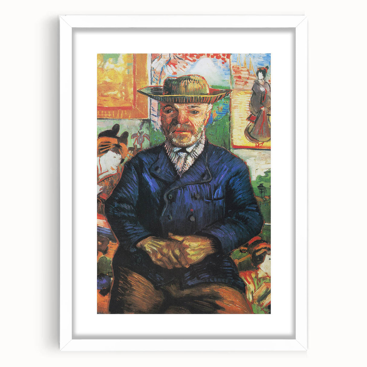 Impressionism Wall Art - Portrait of Père Tanguy by Vincent van Gogh