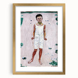 Modern Wall Art - Minimalist Childhood Portrait with Subtle Tones