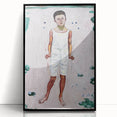 Modern Wall Art - Minimalist Childhood Portrait with Subtle Tones