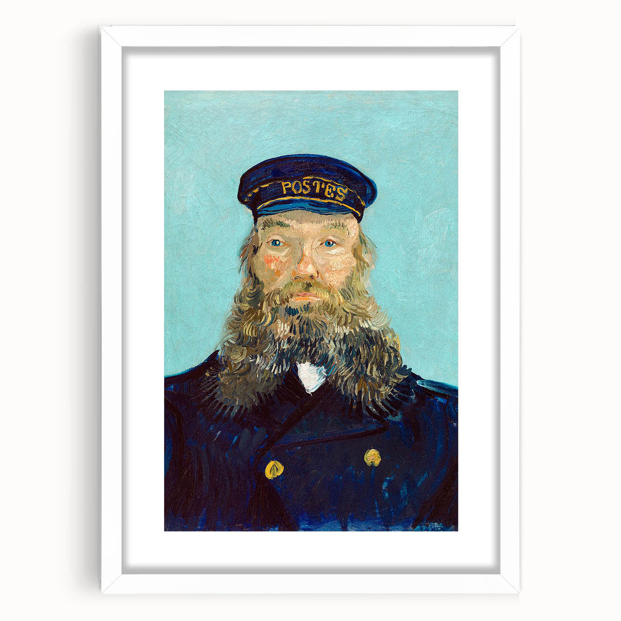 Impressionism Wall Art - Portrait of Postman Roulin by Vincent van Gogh