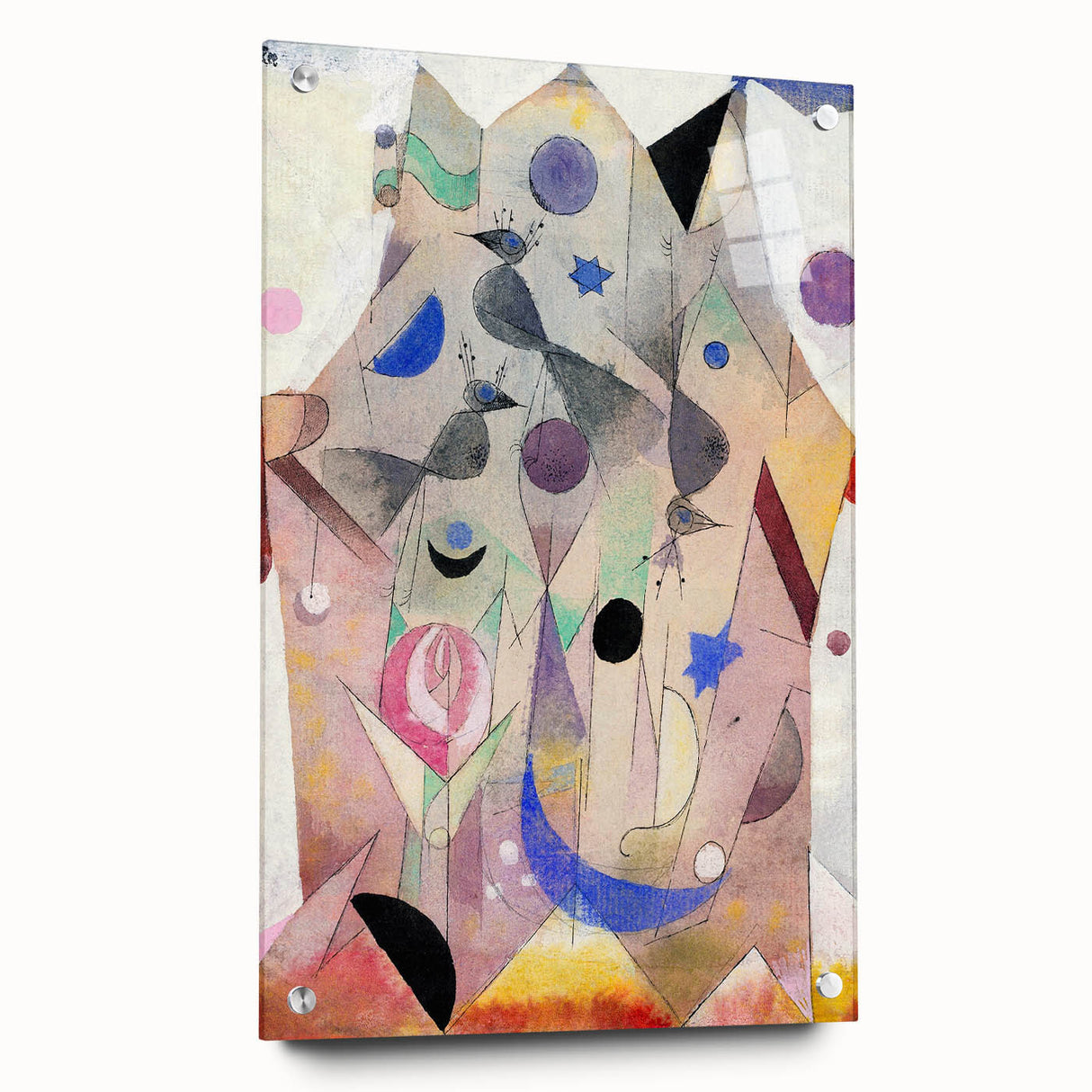 Abstract Modern Art Print - Persian Nightingales by Paul Klee - Modern Wall Art