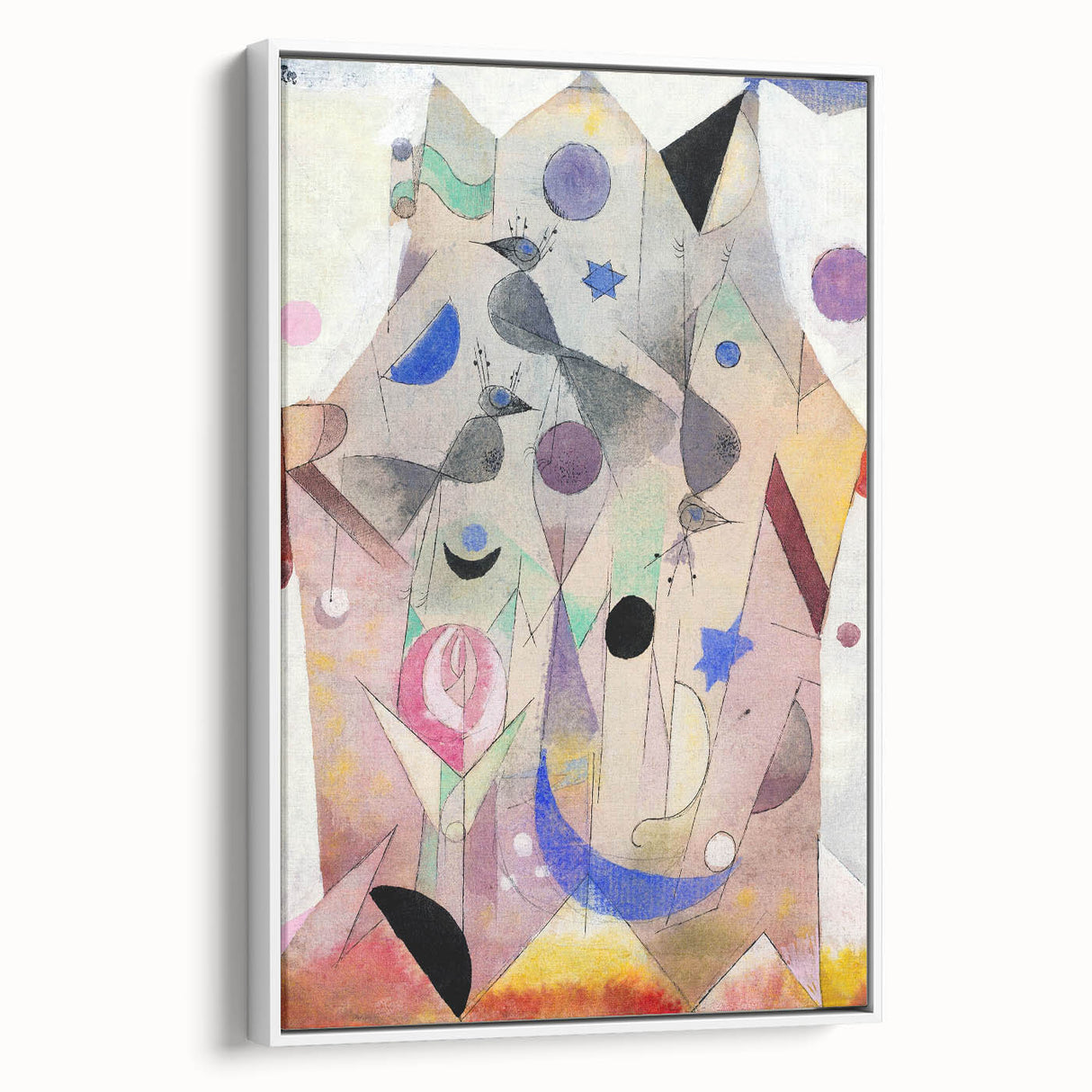 Abstract Modern Art Print - Persian Nightingales by Paul Klee - Modern Wall Art