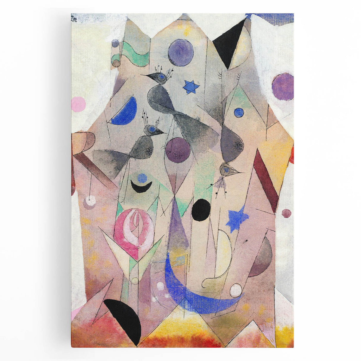 Abstract Modern Art Print - Persian Nightingales by Paul Klee - Modern Wall Art