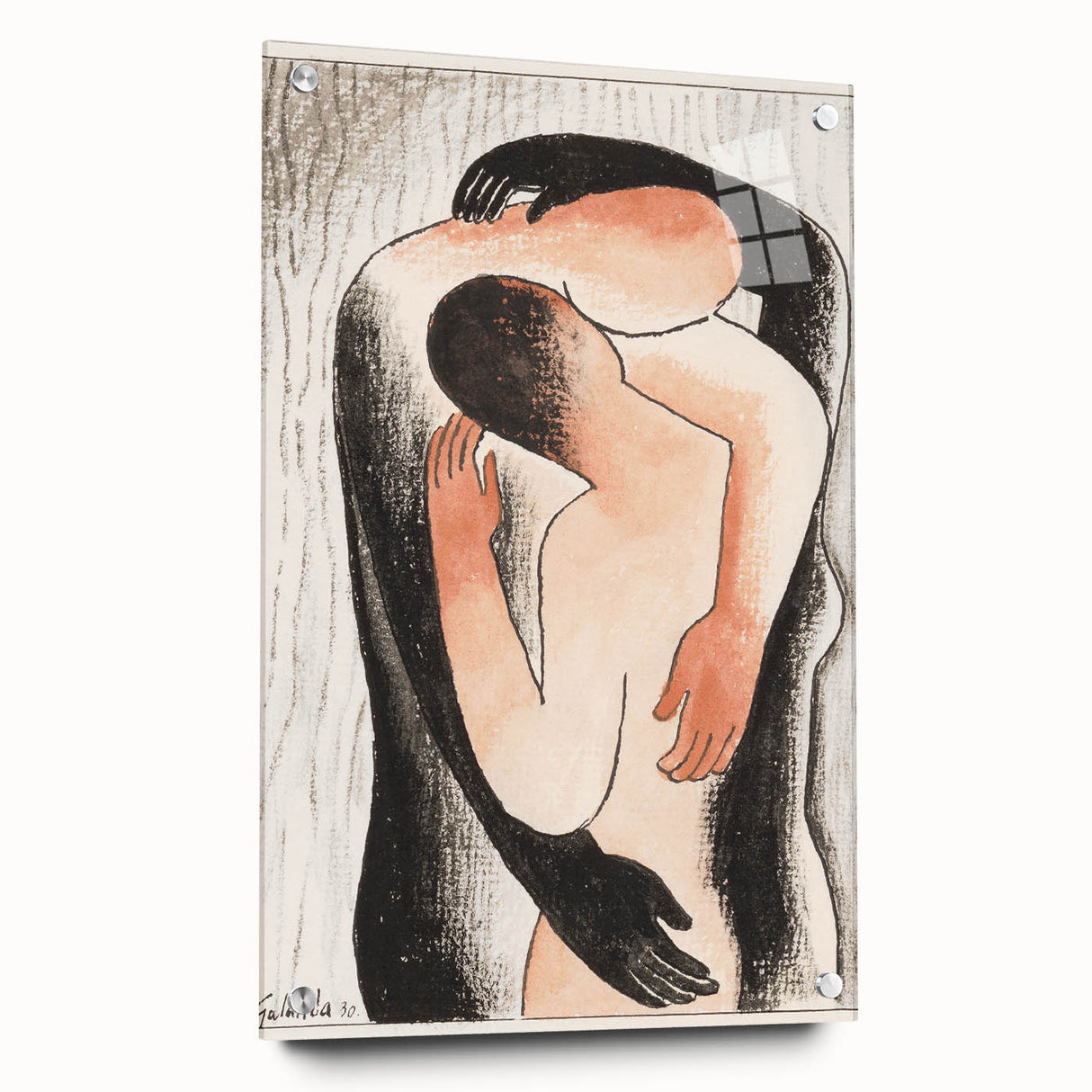 Modern Wall Art: Abstract Embrace – Contemporary Art for Unique Spaces