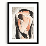 Modern Wall Art: Abstract Embrace – Contemporary Art for Unique Spaces