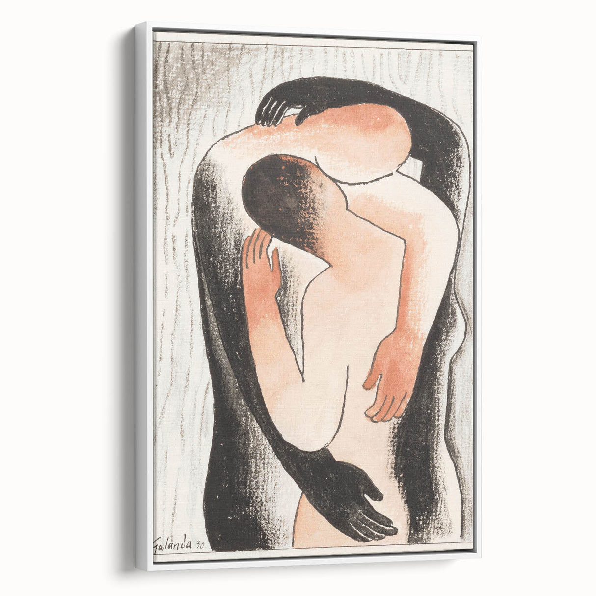 Modern Wall Art: Abstract Embrace – Contemporary Art for Unique Spaces