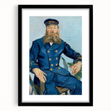 Impressionism Wall Art - Portrait of Postman Joseph Roulin by van Gogh