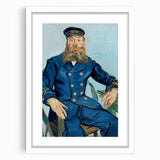 Impressionism Wall Art - Portrait of Postman Joseph Roulin by van Gogh