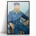Impressionism Wall Art - Portrait of Postman Joseph Roulin by van Gogh