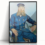Impressionism Wall Art - Portrait of Postman Joseph Roulin by van Gogh
