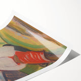 Modern Wall Art: Girl in a Red Skirt – Abstract Contemporary Artwork