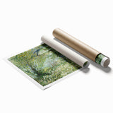 Impressionist Spring Landscape Wall Art - Riverbank by Van Gogh