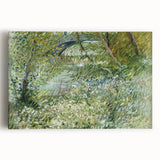 Impressionist Spring Landscape Wall Art - Riverbank by Van Gogh