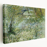 Impressionist Spring Landscape Wall Art - Riverbank by Van Gogh