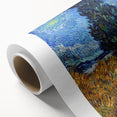 Impressionism Wall Art - Road with Cypress and Star by Vincent van Gogh